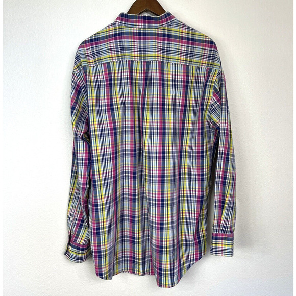Peter Millar Mens Shirts Size XL Bold Multi Plaid Long Sleeve Button Down - Picture 2 of 9